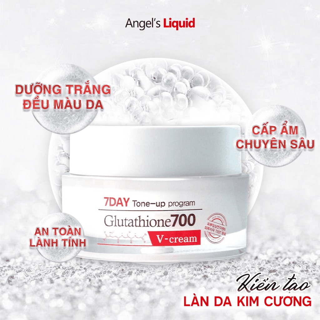 Kem Dưỡng Angel's Liquid Glutathione + Niacinamide 7Day Whitening Program 700 V-Cream