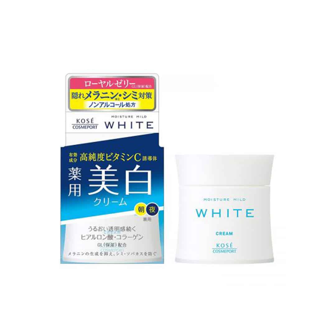 Kem Dưỡng Trắng Kose Moisture Mild White 55gr 